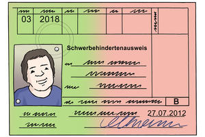 Bild vergr&ouml;&szlig;ern: Schwer-Behinderten-Ausweis