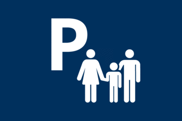 Familienparkpl&auml;tze - Symbolbild