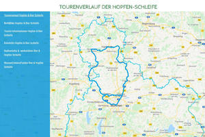 Bild vergr&ouml;&szlig;ern: Tourenverlauf der Hopfenschleife