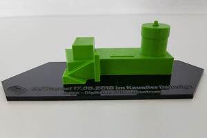 Bild vergr&ouml;&szlig;ern: Dalwigk-Modell aus dem 3D-Drucker