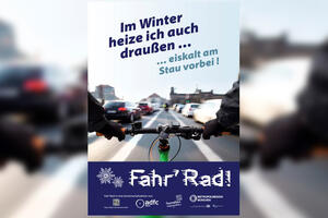 Bild vergr&ouml;&szlig;ern: Aktion Winterradeln &ldquo;Fahr'Rad!&ldquo;