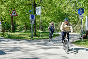 Bild vergr&ouml;&szlig;ern: Ingolstadt hat ein gutes Radverkehrsnetz mit wegweisender Radwegebeschilderung