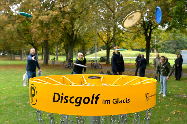 Discgolf Parcours im Glacis