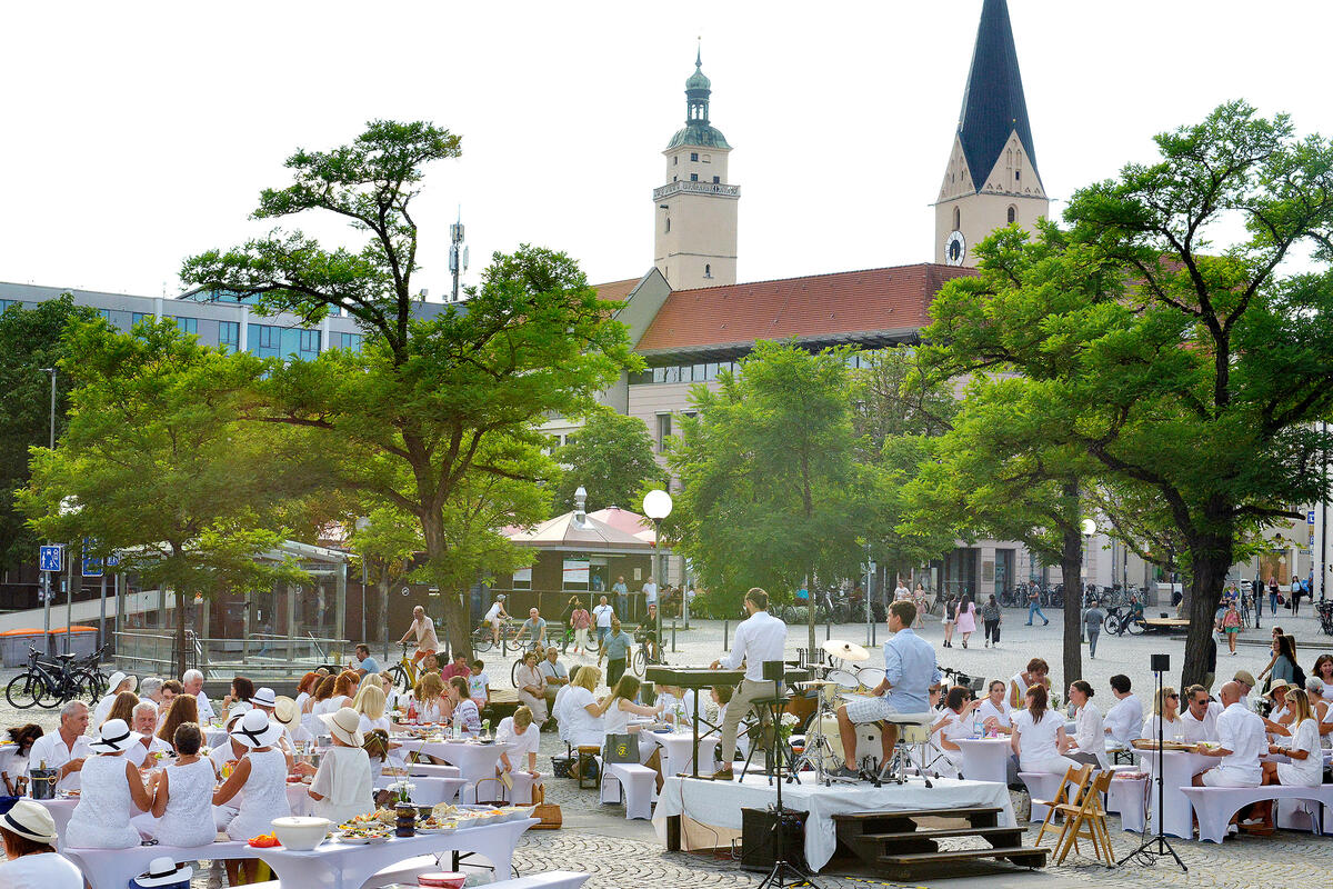 Picknick in Wei&szlig; 