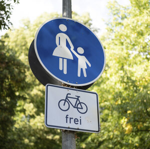 Gehweg Radfahrer frei