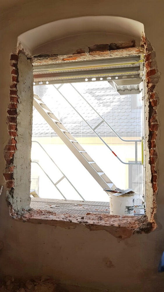 Sanierung Fensterleibungen im Kollegiengeb&auml;ude