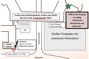 Bild vergr&ouml;&szlig;ern: Lageplan Jugendberufsagentur