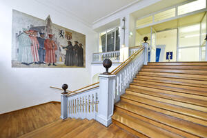 Bild vergr&ouml;&szlig;ern: Das Treppenhaus der Hohen Schule