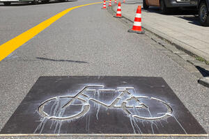 Pop-up Radweg