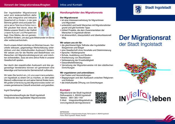 Bild vergr��ern: Flyer Migrationsrat 1
