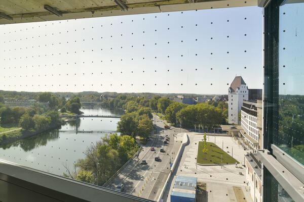 Ausblick vom k&uuml;nftigen Restaurant