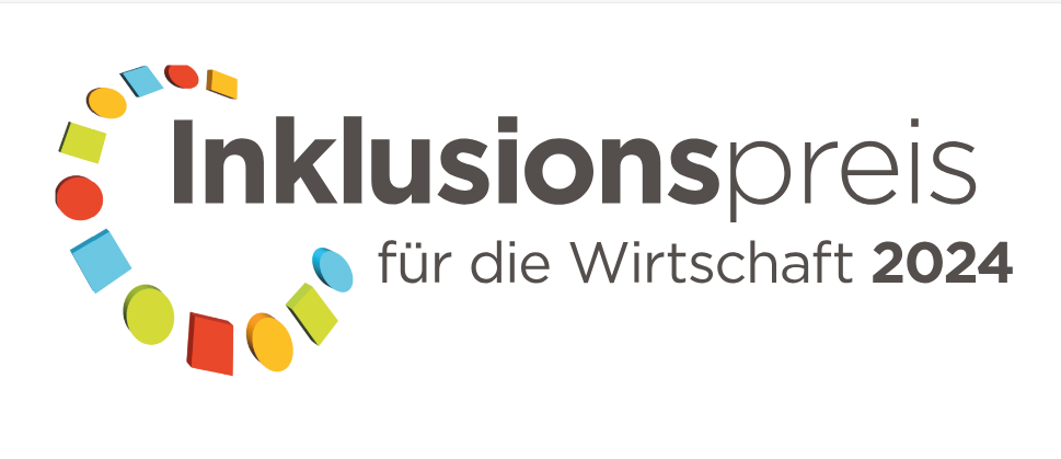 Logo Inklusionspreis f&uuml;r die Wirtschaft 2024