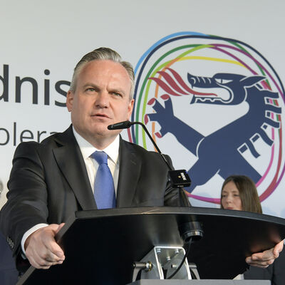 Bild vergr&ouml;&szlig;ern: Begr&uuml;&szlig;ung Dr. Christian Scharpf