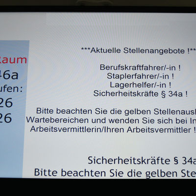 Bild vergr&ouml;&szlig;ern: Weitere Informationen &uuml;ber die Aufrufanlage - z. B. aktuelle Stellenangebote