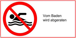 Bild vergr&ouml;&szlig;ern: Gesundheit - Badegew&auml;sser - vom Baden wird abgeraten