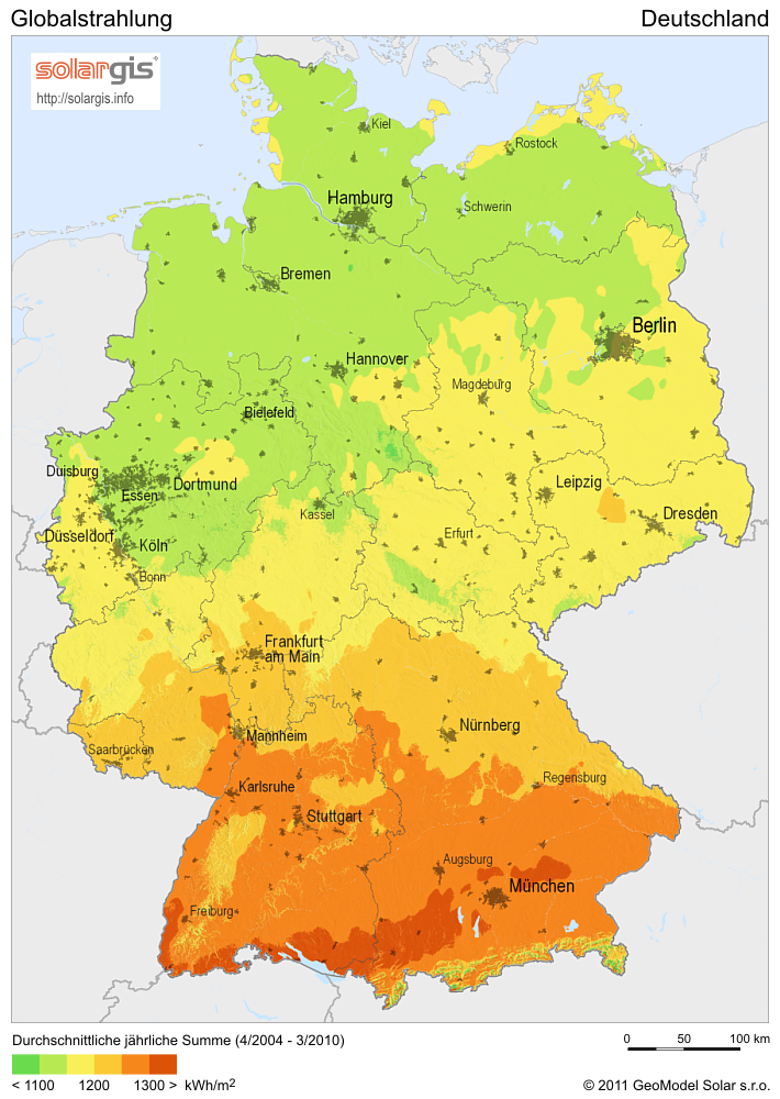 Bild vergr&ouml;&szlig;ern: Energie - SolarGIS Solarmap Deutschland