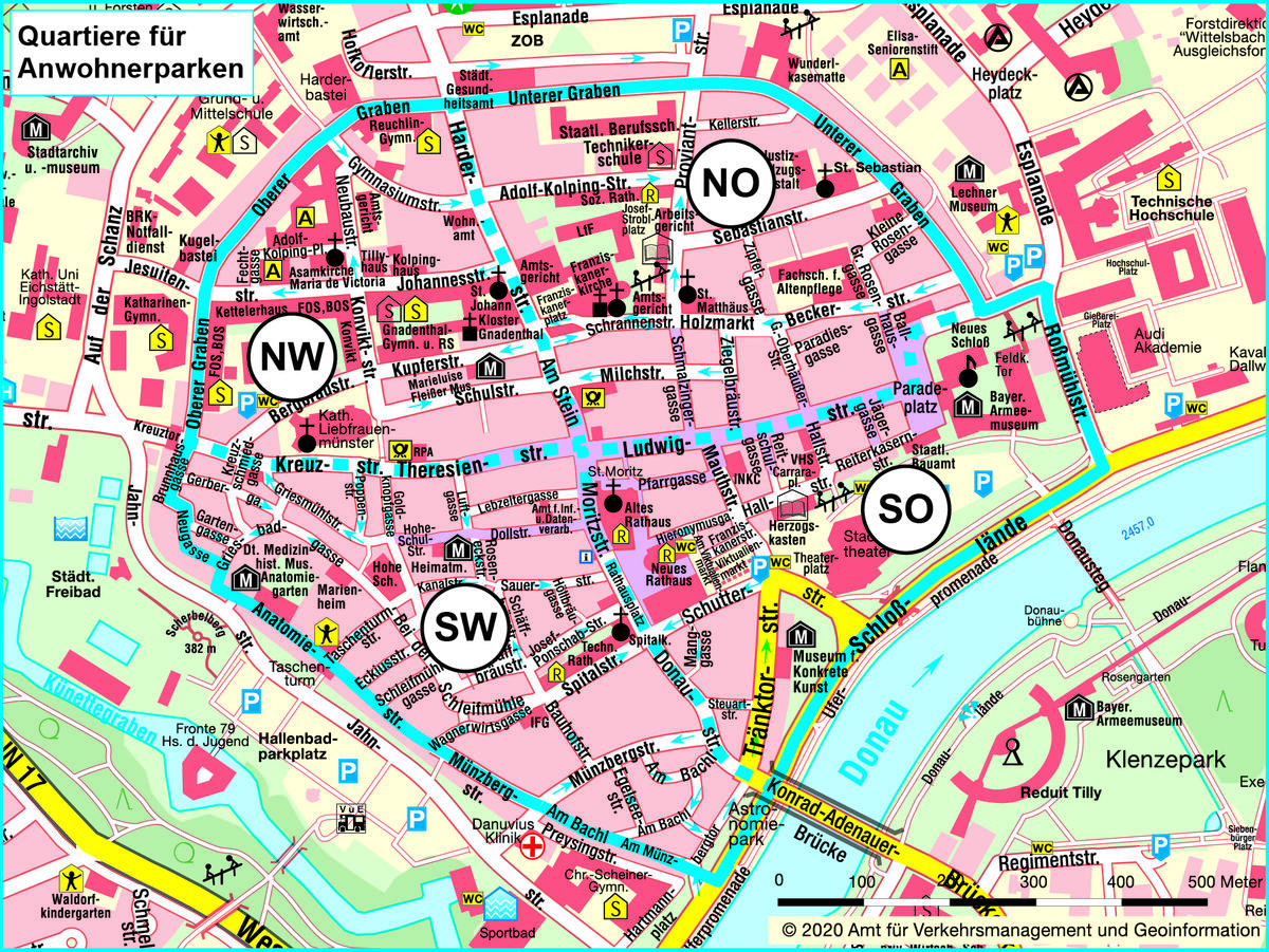 Altstadtquartiere f&uuml;r Bewohnerparken